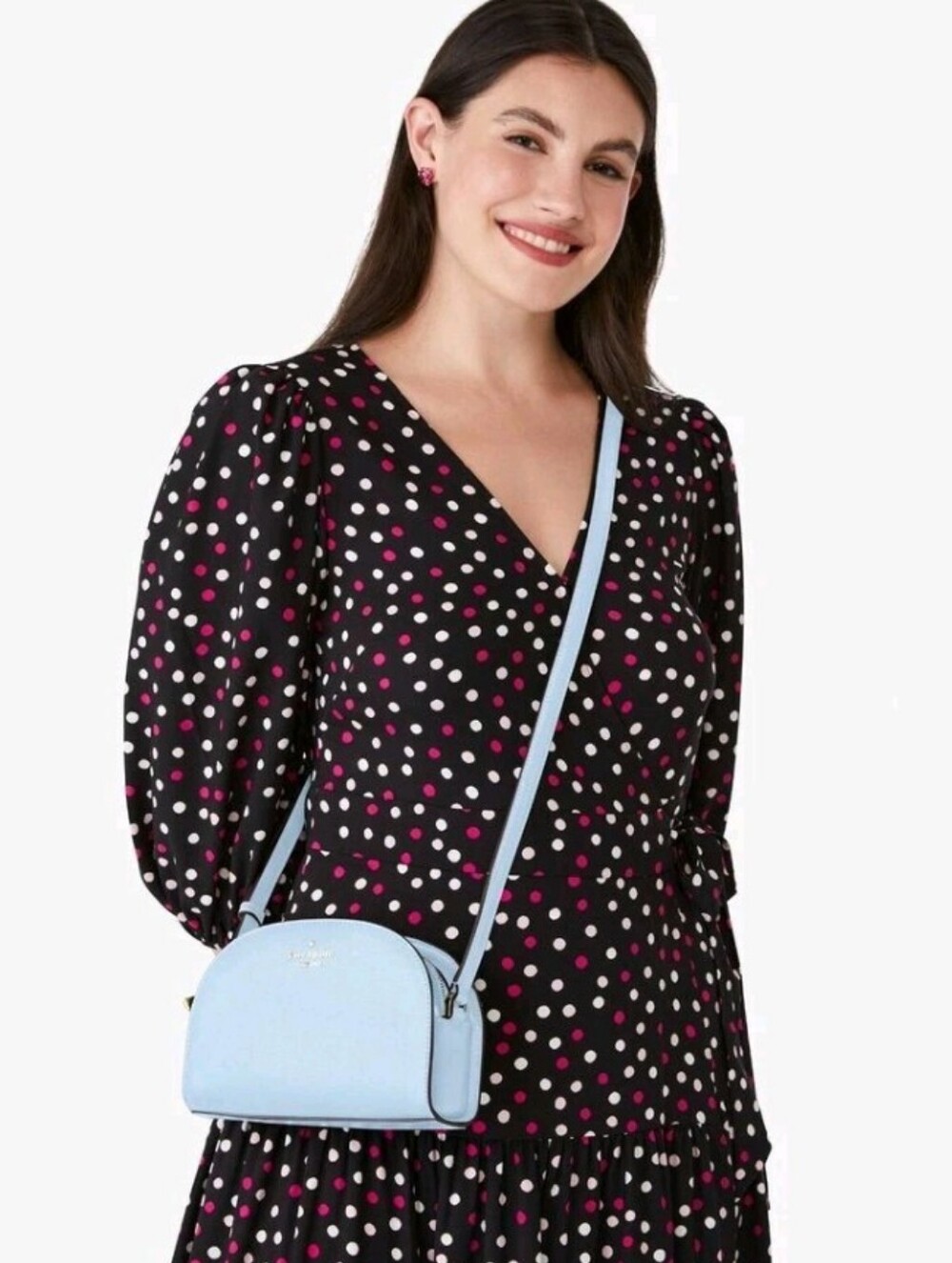 Kate Spade-Perry Dome Crossbody Bag (Celeste Blue 🩵)